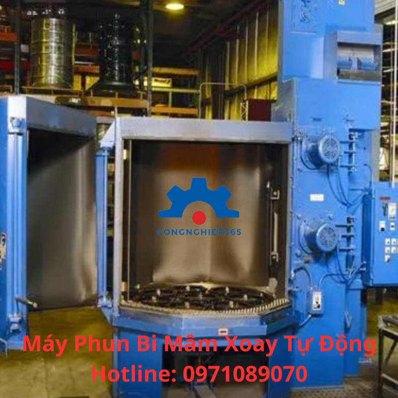 Máy Phun Bi Mâm Xoay Tự Động