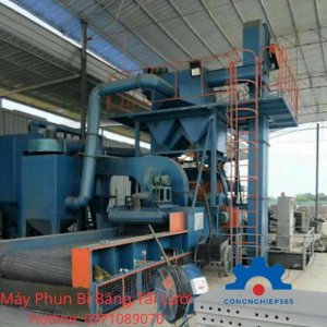 Máy Phun Bi Băng Tải Lưới Tự Động