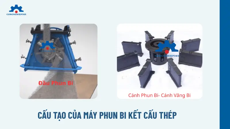 Phân tích cấu tạo chi tiết của máy phun bi kết cấu thép