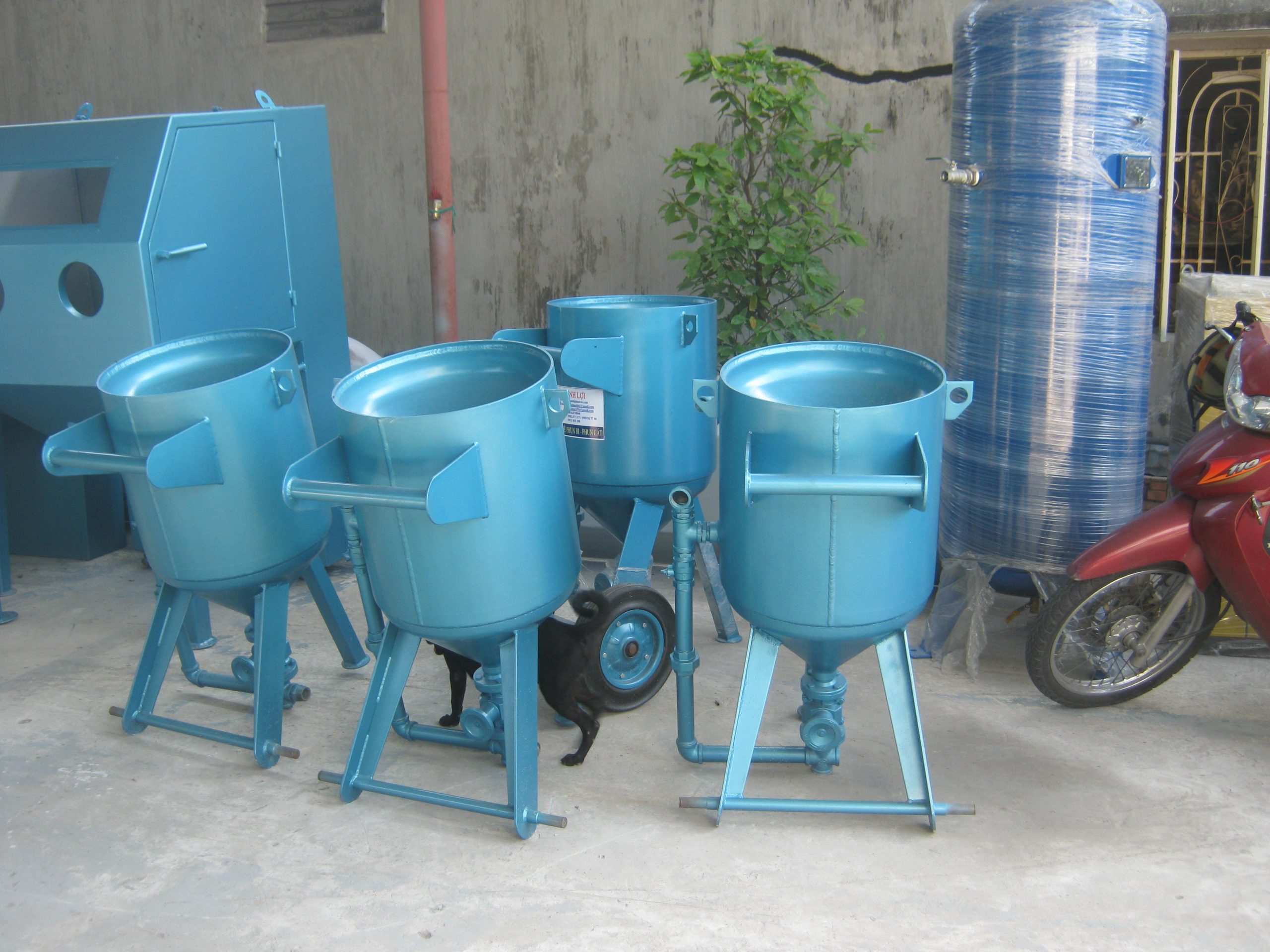 Ứng dụng cối phun cát