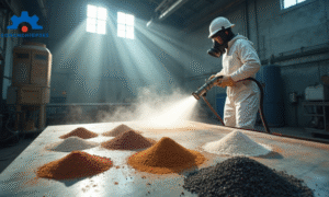 Xử lý chất thải từ quá trình phun cát